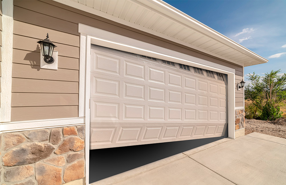 Broken garage door