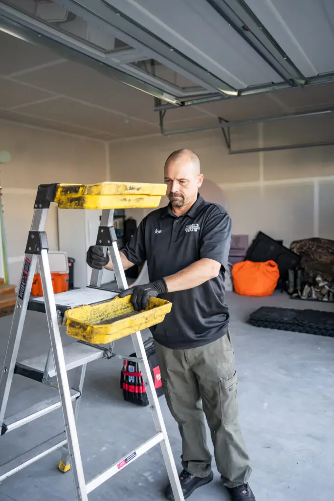 Garage door trim and garage improvements