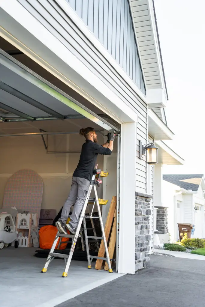 Broken garage door cable repair